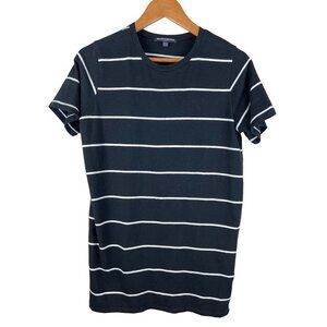 Brandy Melville Black White Stripe Short Shirt Dress Small One Size Women's